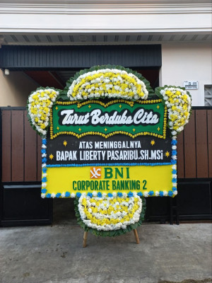 Papan Bunga Duka di Pekan Binjai