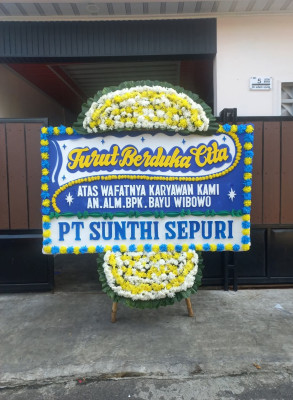 Papan Bunga Duka di Pekan Binjai