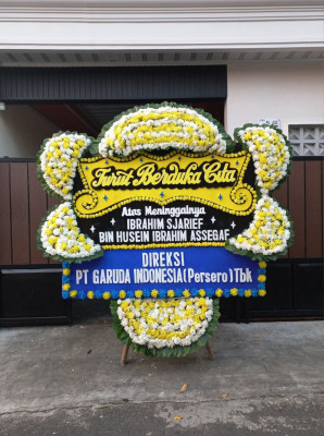 Papan Bunga Duka di Pekan Binjai