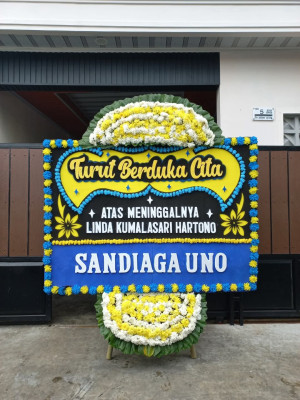 Papan Bunga Duka di Pekan Binjai